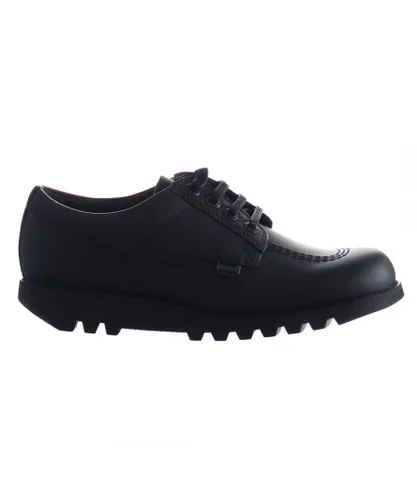 Kickers Childrens Unisex Lo C Kids Black Shoes Leather (archived)