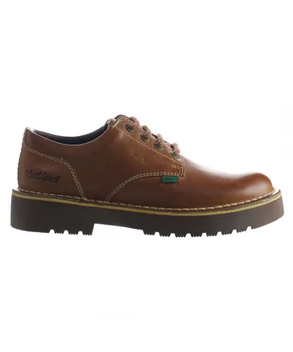 Kickers Daltrey Derby Mens Brown Shoes Leather