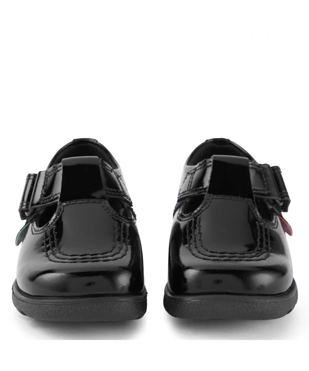 Kickers Girls Fragma T-Bar Shoes Junior Moc Toe - Black