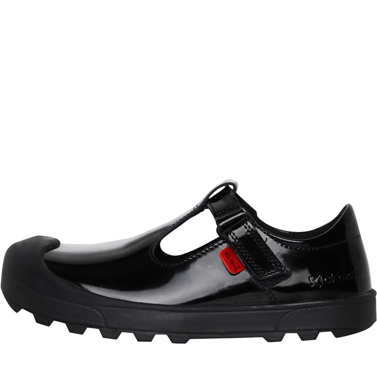 Kickers Infant Girls Back To School Plunk Patent Leather Shoes Black