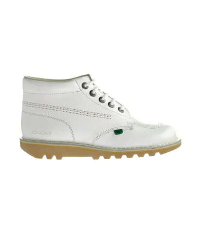 Kickers Kick Hi Core Womens White Boots Leather (archived)
