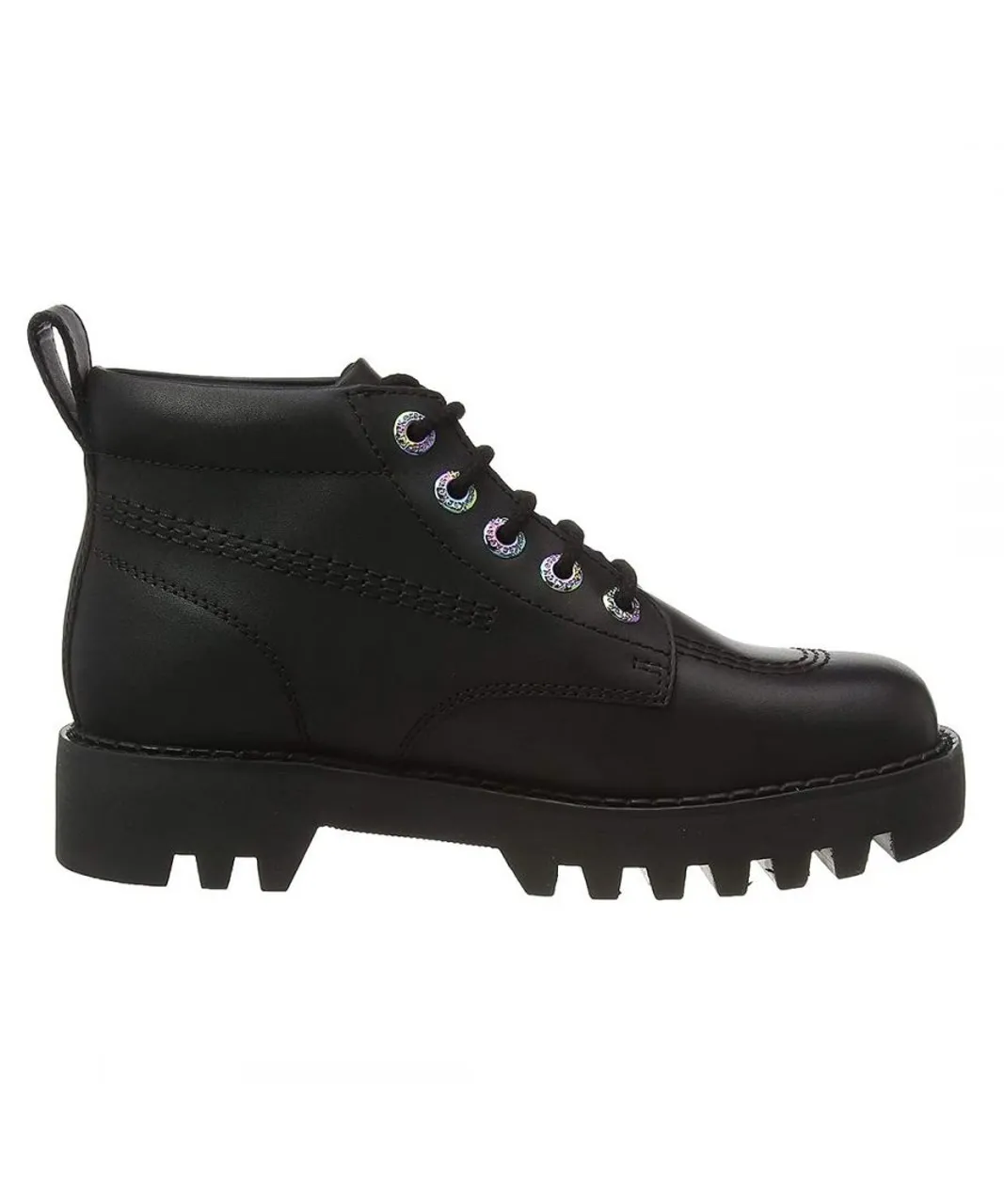 Kickers Kizziie Higher Womens Black Boots Leather