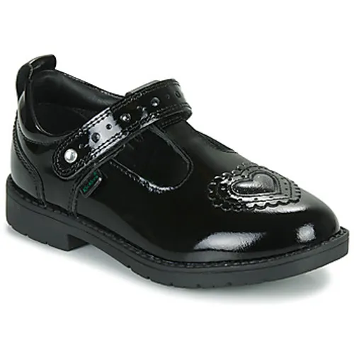 Kickers  LACHLY HEART T-BAR  boys's Children's Shoes (Pumps / Plimsolls) in Black