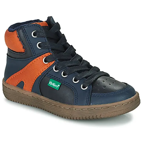 Kickers  LOWELL  boys's Children's Shoes (High-top Trainers) in Blue