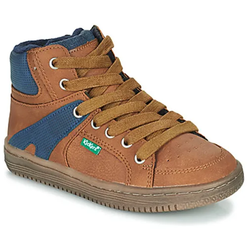 Kickers  LOWELL  boys's Children's Shoes (High-top Trainers) in Brown