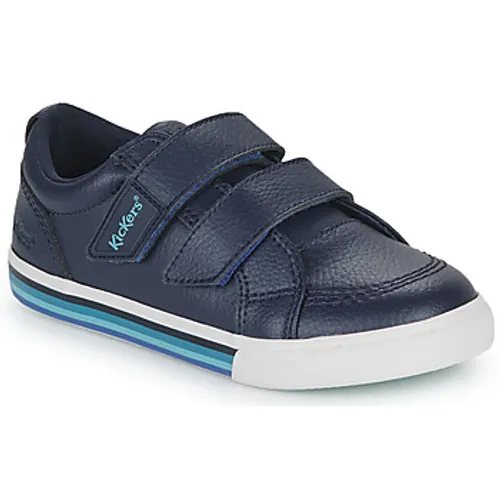 Kickers  TOVNI DOUBLE  boys's Children's Shoes (Trainers) in Marine