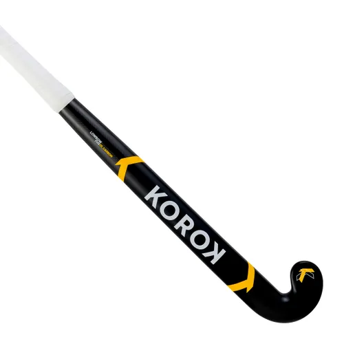 Kids' 20% Carbon Low Bow Field Hockey Stick Fh920 - Black/yellow