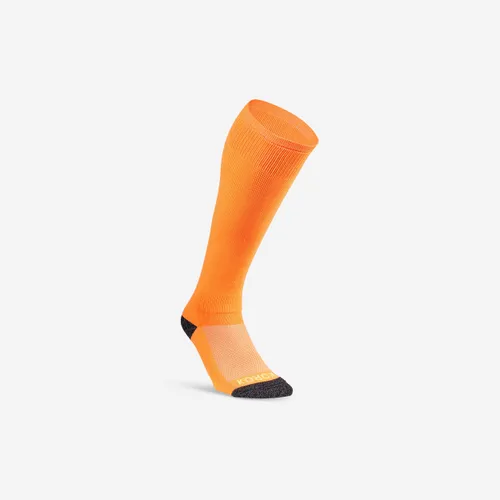 Kids'/adult Field Hockey Socks Fh500 - Neon Orange