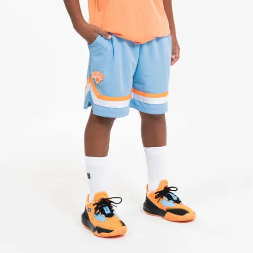 Kids' Basketball Shorts Sh 900 Nba Knicks - Blue