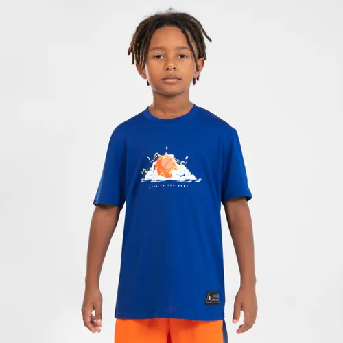 Kids' Basketball T-shirt / Jersey Ts500 Fast - Electric Blue