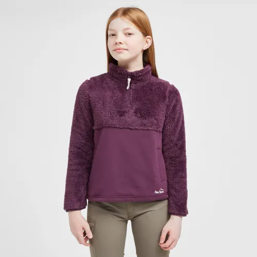 Kids' Bobbly Half-Zip Fleece, Purple
