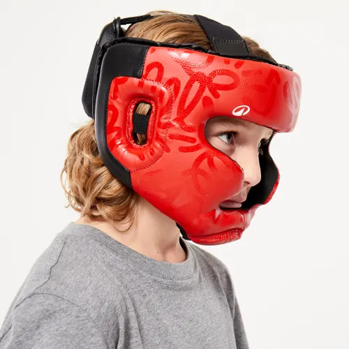Kids' Boxing Full Face Headguard - Red