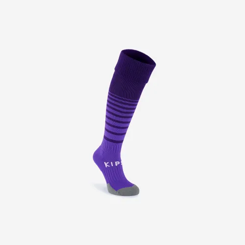 Kids' Breathable Football Socks. Purple