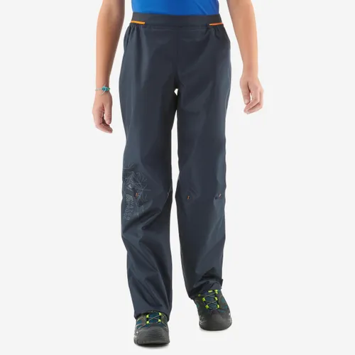 Kids’ Hiking Over Trousers - MH500 Aged 7-15 - Black
