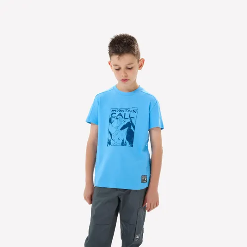 Kids’ Hiking T-shirt - MH100 Ages 7-15 - Blue