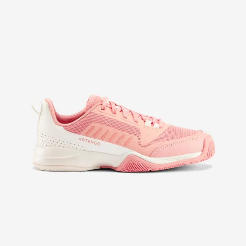 Kids' Lace-up Tennis Shoes Ts500 Fast Jr - Pinkfire