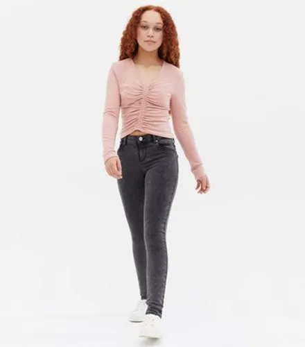 KIDS ONLY Black Washed Skinny Jeans New Look