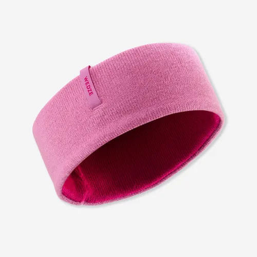 Kids Ski Headband Reverse Pink Pink