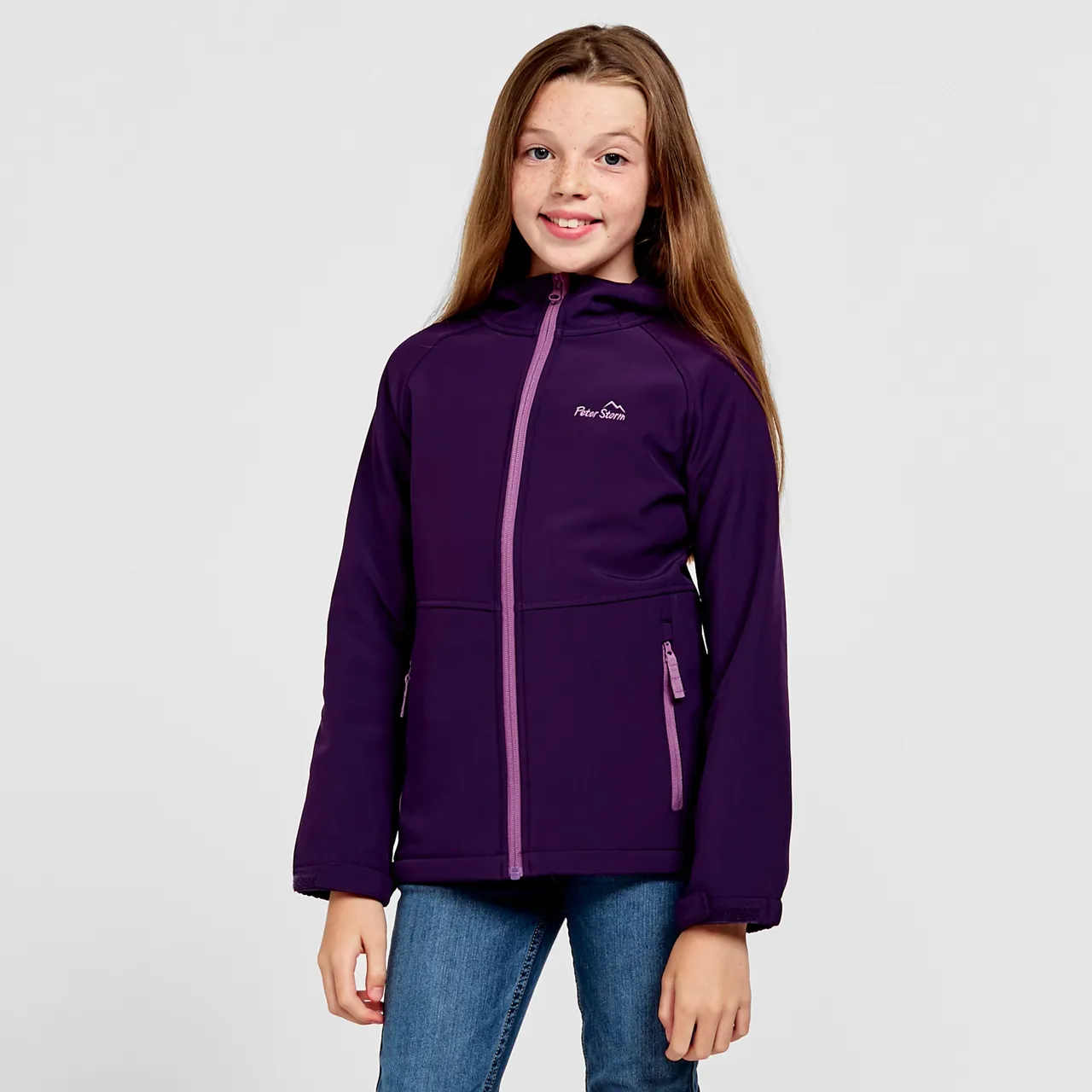 Kids' Softshell Jacket, Purple
