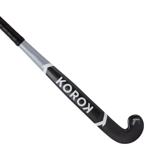 Kids'/teens' 100% Fibreglass Mid-bow Indoor Hockey Stick Fh500 - Grey