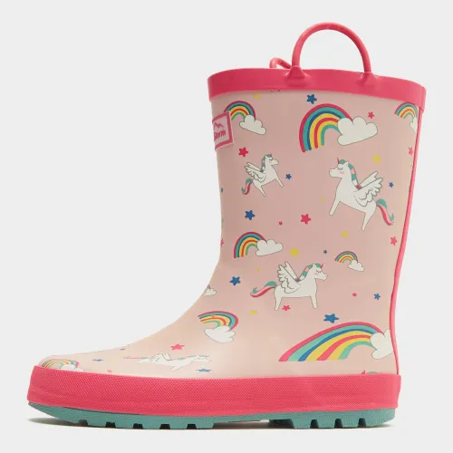 Kids' Unicorn Wellington Boots, Pink