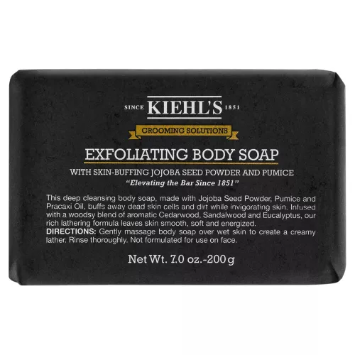 Kiehl's Grooming Solutions Exfoliating Body Soap Bar, 200g - Male