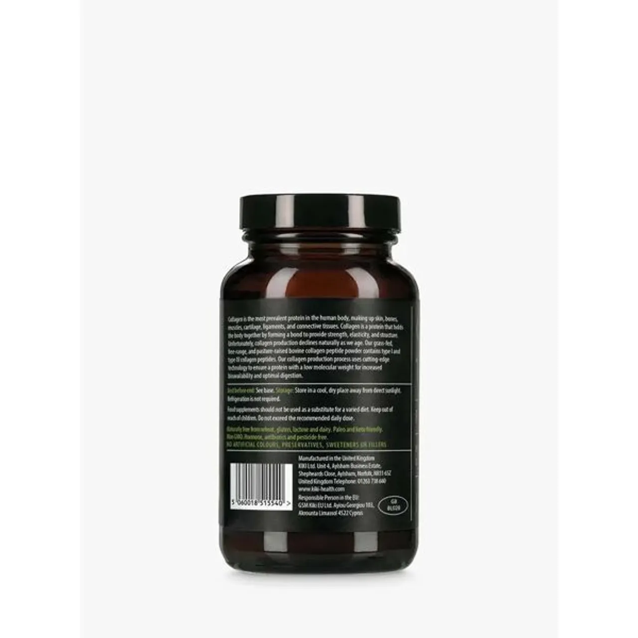 KIKI Health Bovine Collagen Peptides, 150 Vegicaps - Unisex