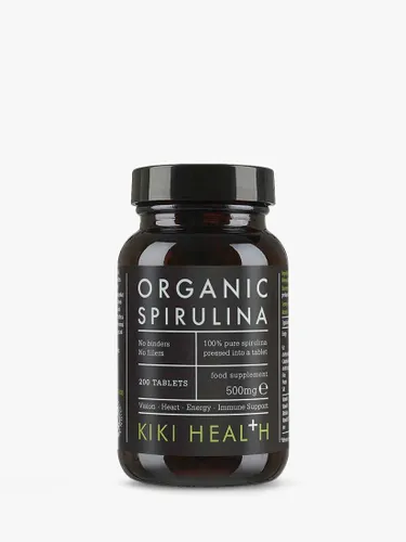 KIKI Health Organic Premium Spirulina, 200 Tablets - Unisex