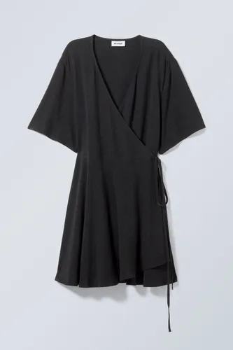 Kimberly Linen Mix Dress - Black