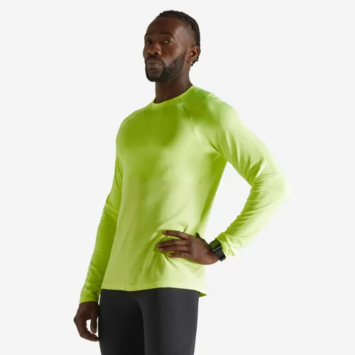 Kiprun Care Men's Breathable Long-sleeved Running T-shirt - Yellow