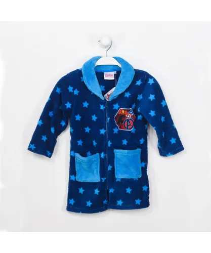 Kisses&Love Boys Marvel HU7383 child's padded long-sleeved robe - Blue