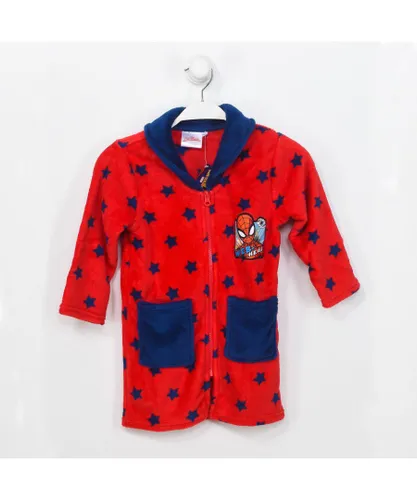 Kisses&Love Boys Spiderman long sleeve tufted robe HU7375 boy - Red