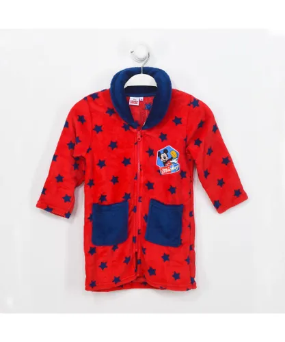Kisses&Love Childrens Unisex Mickey Mouse Tundosada Children's Robe HU7379 - Red