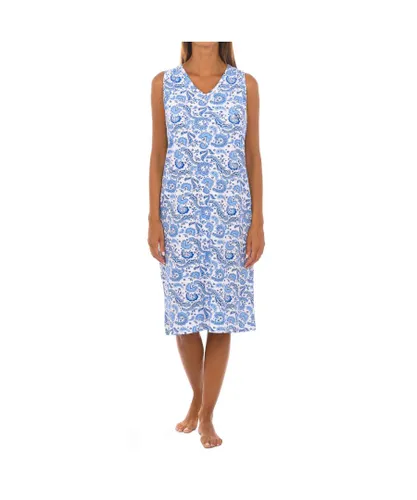 Kisses&Love Drawing Blue KL45215 WoMens strapless nightgown - Multicolour