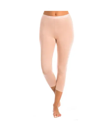 Kisses&Love Womens Bamboo Q-EN Low-Rise Leggings with trim on the contours 804 woman - Beige