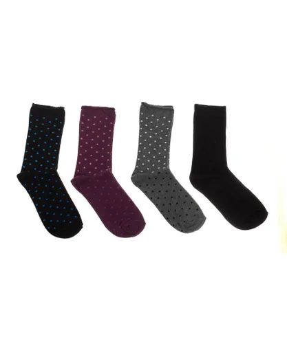 Kisses&Love Womens Pack-4 High-top socks with anti-pressure cuff KL2017M women - Multicolour - One