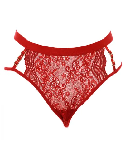 Kisses&Love Womens Thread thong with lace and ribbon at the waist 21683 woman - Red