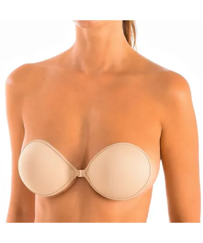Kisses&Love Womenss Invisible Push Up Adhesive Bra NGR1036 - Beige