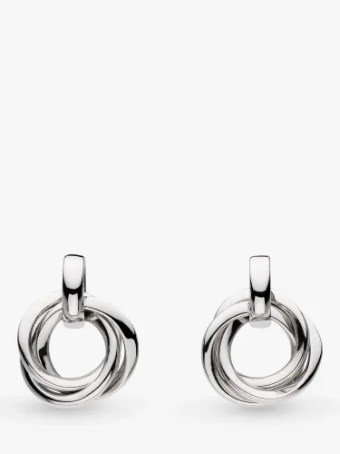 Kit Heath Bevel Trilogy Drop Earrings, Silver - Silver - Female