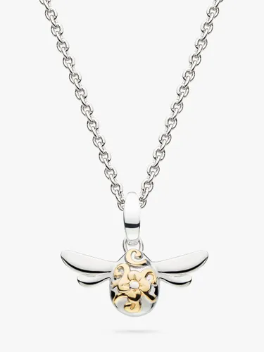 Kit Heath Blossom Flyte Honey Bee Mini Pendant Necklace, Silver/Gold - Silver/Gold - Female