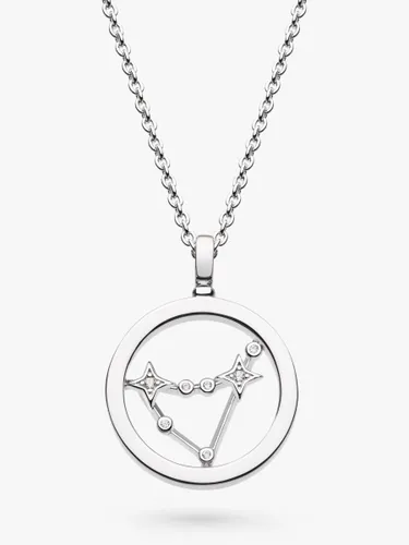 Kit Heath Capricorn Constellation Pendant Necklace, Silver - Silver - Female