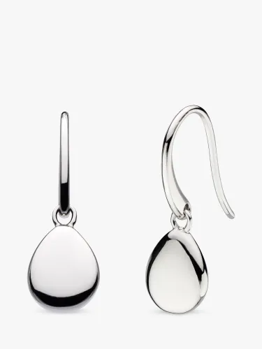 Kit Heath Coast Pebbles Droplet Drop Earrings, Silver - Silver - Female