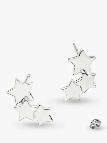 Kit Heath Star Gazer Galaxy Stud Earrings, Silver - Silver - Female