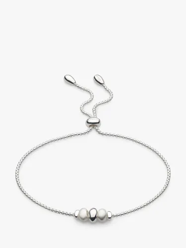 Kit Heath Triple Pebble Slider Chain Bracelet, Silver - Silver - Female