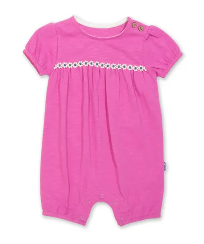 Kite Clothing Baby Girl Daisy Romper - Pink Cotton