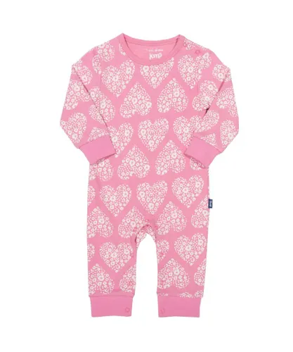 Kite Clothing Baby Girl Ditsy Heart Romper - Pink cotton