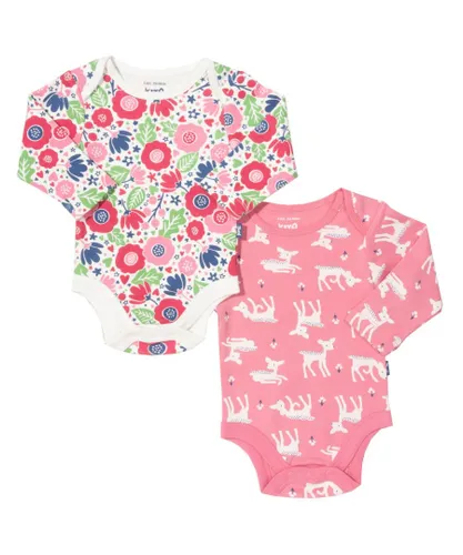Kite Clothing Baby Girl Little Deer Flora Bodysuits - Multicolour cotton
