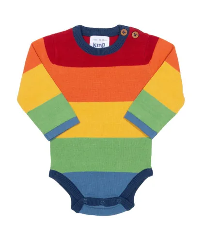 Kite Clothing Baby Unisex Bright Stripe Knit Body - Multicolour cotton