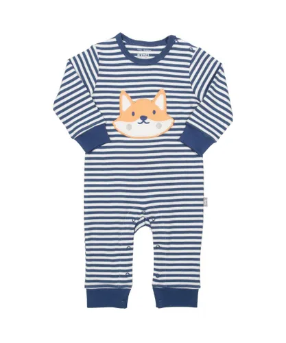 Kite Clothing Baby Unisex Foxy Romper - Navy cotton