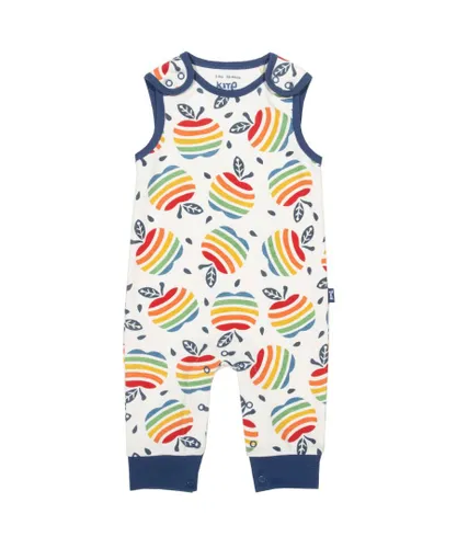 Kite Clothing Baby Unisex Rainbow Apple Dungarees - Multicolour Cotton